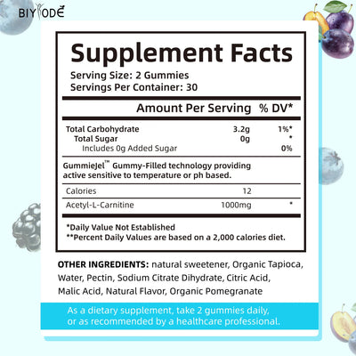 Acetyl L-Carnitine Gummiegel Gummies