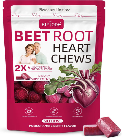Beet Root Heart Chews