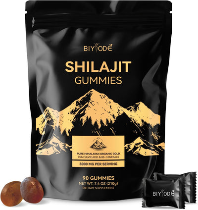 Shilajit Gummies 90 Gummies Daily Wellness Formula