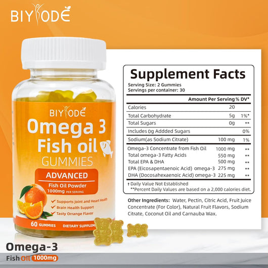Omega‑3 Gummies Close Up Texture View