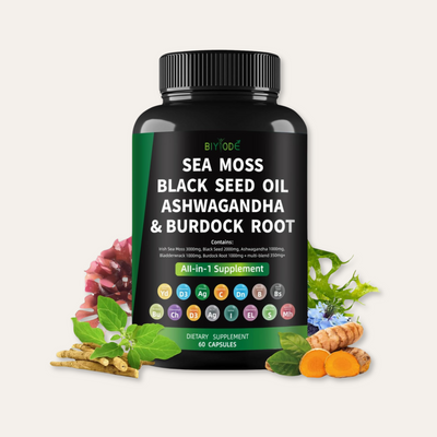 Sea Moss Black Seed Ashwagandha Capsule Formula